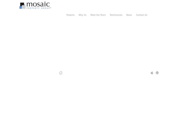 Mosaic theme site design template sample