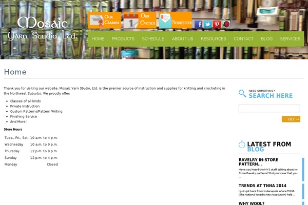 mosaicyarnstudio.com site used Squidmag