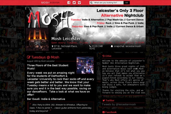Club theme site design template sample