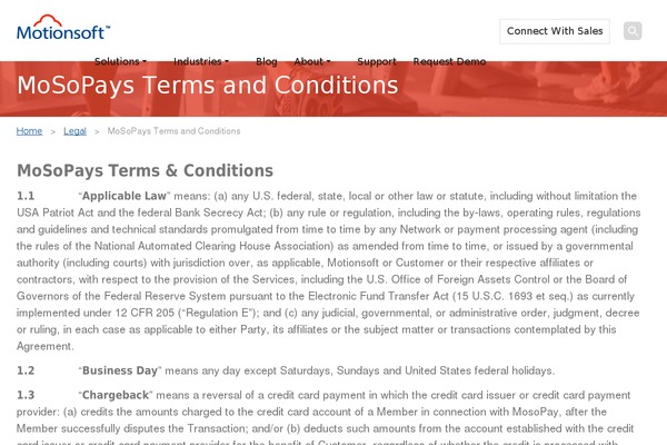 mosopay.com site used Motionsoft
