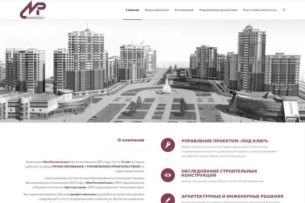 Enfold theme site design template sample