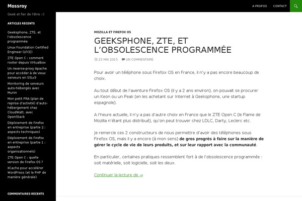 mossroy.fr site used Twentyfourteen-mossroy