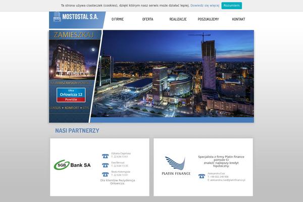 mostostal-sa.pl site used Mostostal