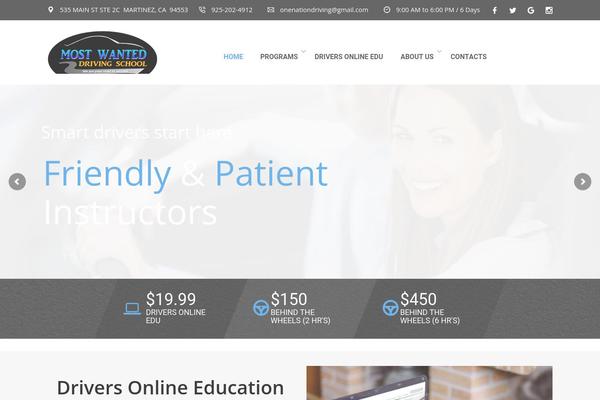 Dricub-driving-school theme site design template sample