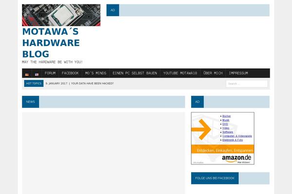 MH Newsdesk theme site design template sample