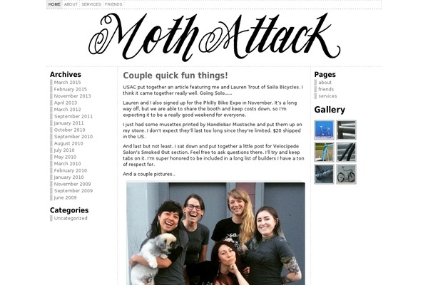Site using Flickr Thumbnails Photostream plugin
