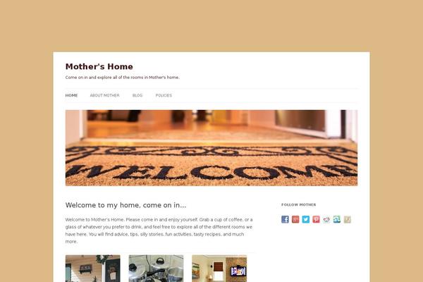 Twentytwelvechild theme site design template sample
