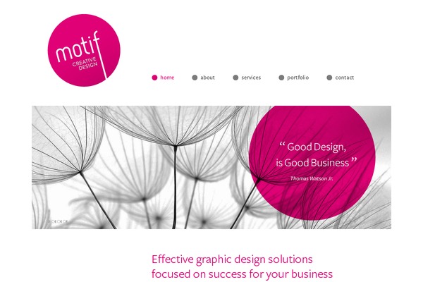 Motif theme site design template sample