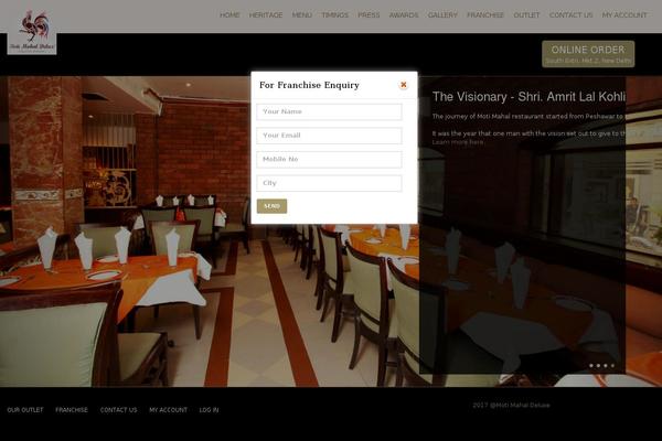 Site using Homepage-pop-up plugin