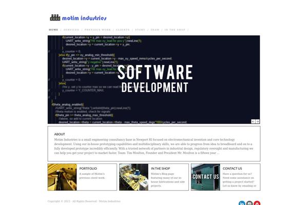 Studio theme site design template sample