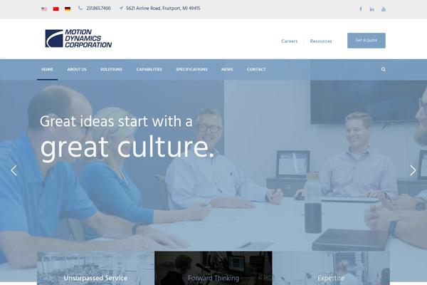 Realfactory-child theme site design template sample