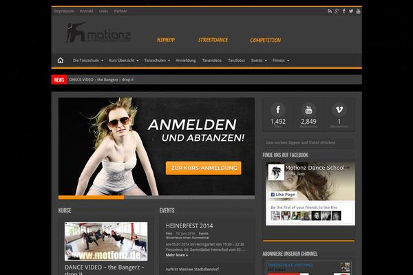 Sahifa Child theme site design template sample