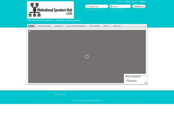 GeoTheme theme site design template sample