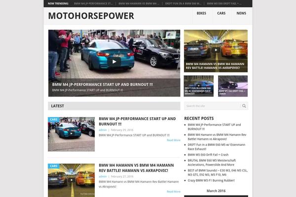 Hueman theme site design template sample