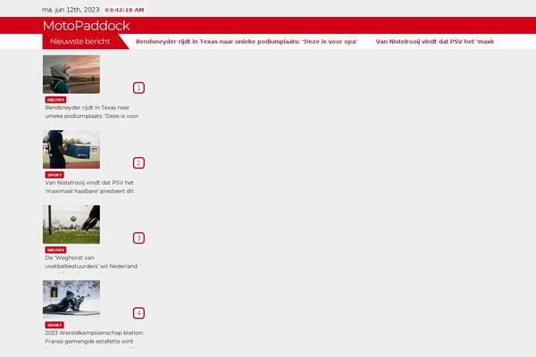 motopaddock.nl site used News Maz