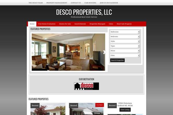 Agentpress Two theme site design template sample