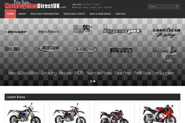 RedLine theme site design template sample