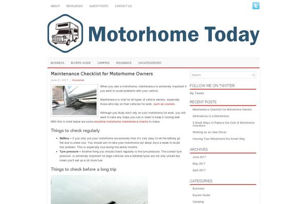 motorhometoday.co.uk site used Poseidon