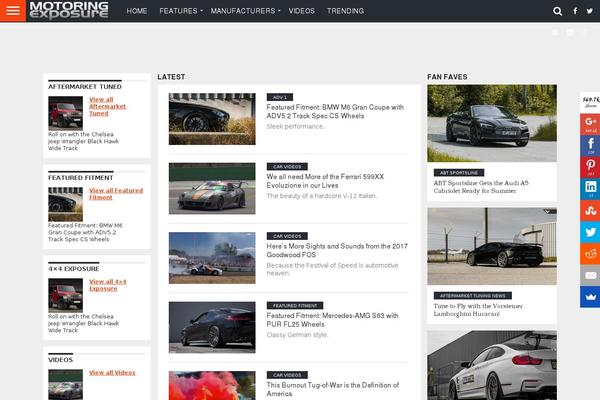 Flex Mag theme site design template sample