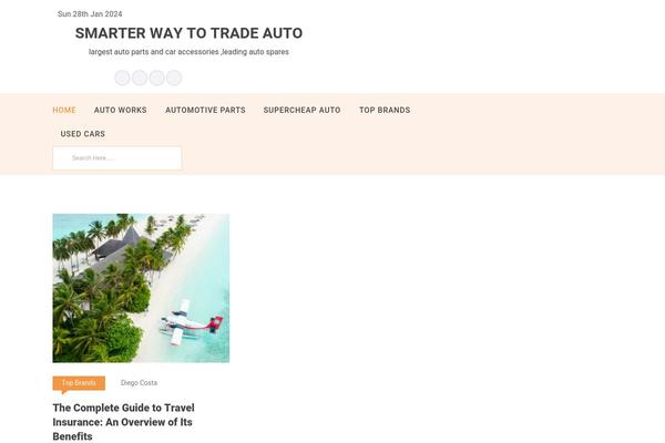 Blog Starter theme site design template sample