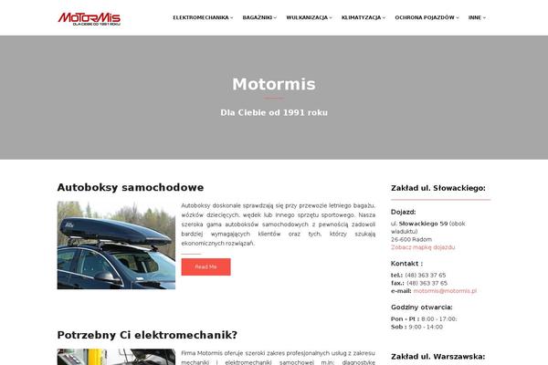 Vega theme site design template sample