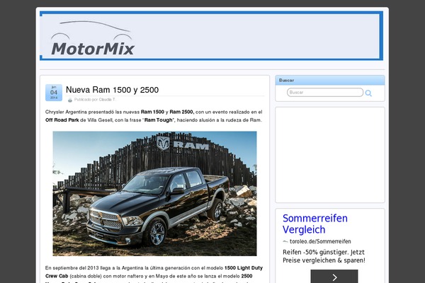 WordPress website example screenshot