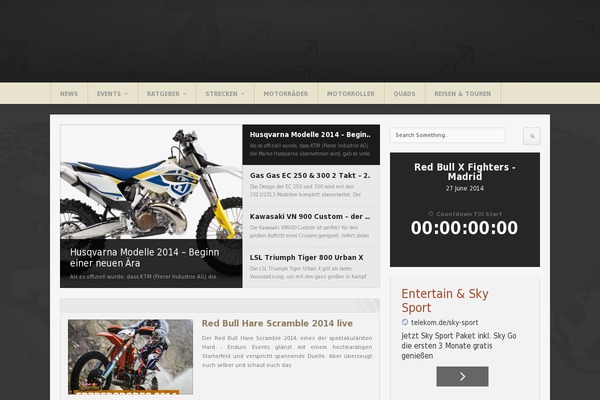Tracks theme site design template sample