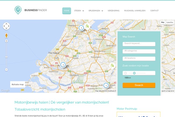 Business Finder theme site design template sample