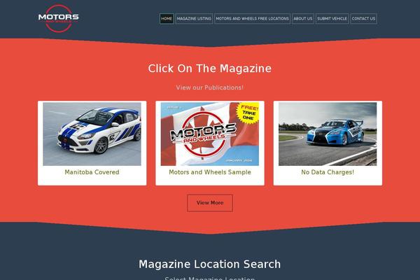 Motors website example screenshot