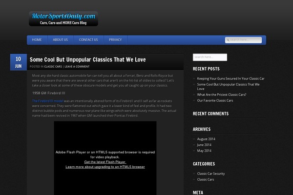 GamePress theme site design template sample