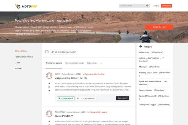 Site using WPQA plugin
