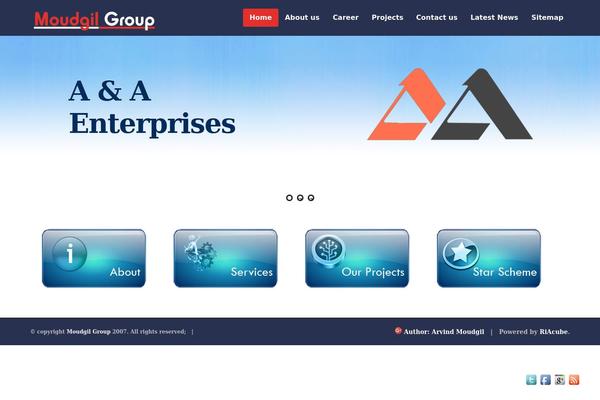Panoramica theme site design template sample
