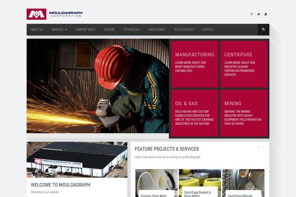 Industrix theme site design template sample