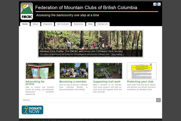 mountainclubs.org site used Mantra