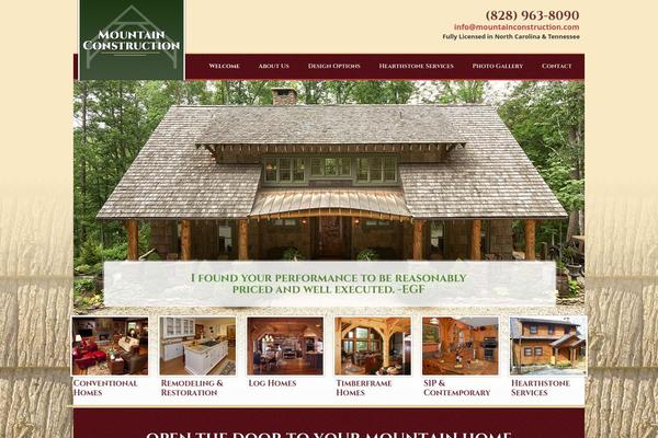 Vantage theme site design template sample