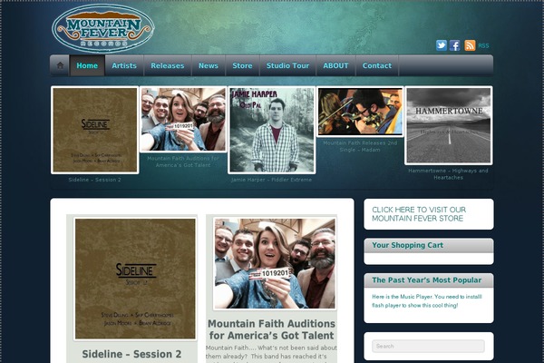 Site using Flash MP3 Player plugin