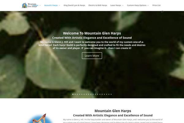 Divi Child theme site design template sample