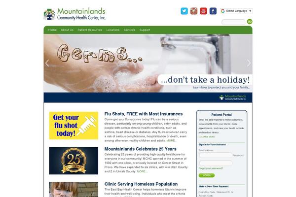 mountainlands.org site used Twentyten_child