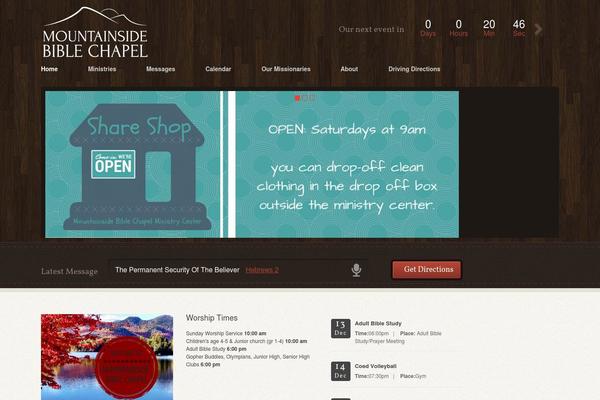 Wp-church theme site design template sample