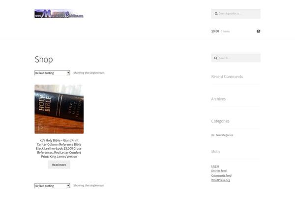 Storefront theme site design template sample