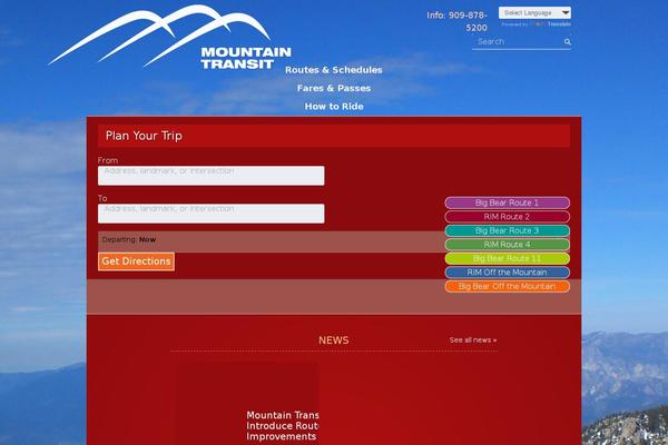 Mountain theme site design template sample