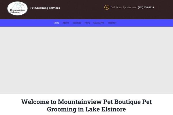 Pets theme site design template sample