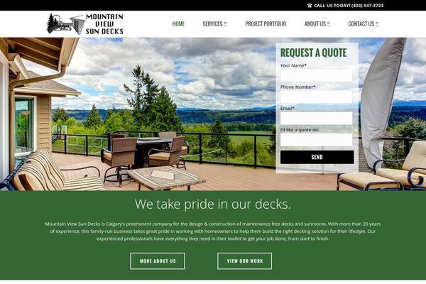 Jupiter theme site design template sample