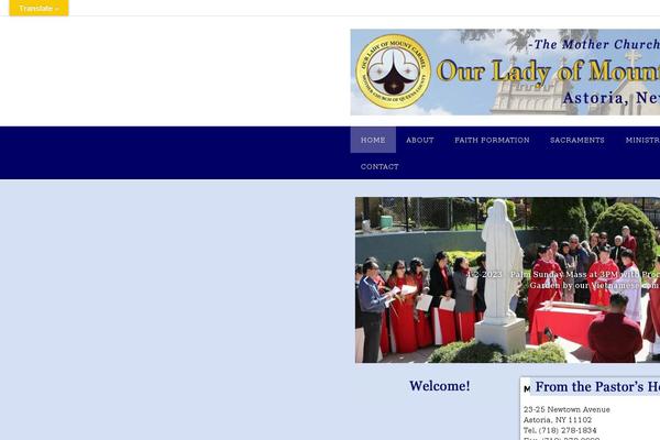 Panoramic theme site design template sample