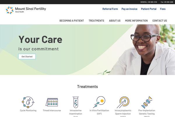 mountsinaifertility.com site used Bridge