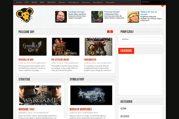 Gameleon theme site design template sample