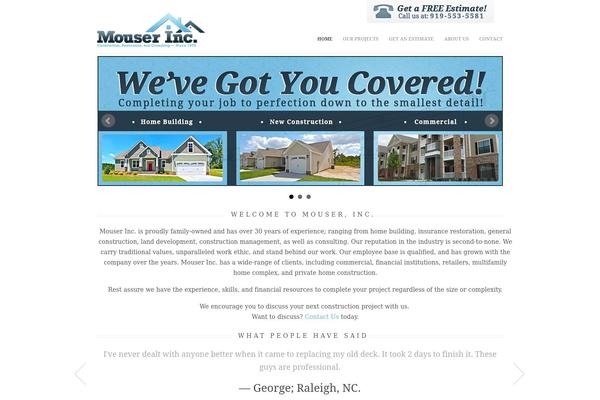 Slate theme site design template sample
