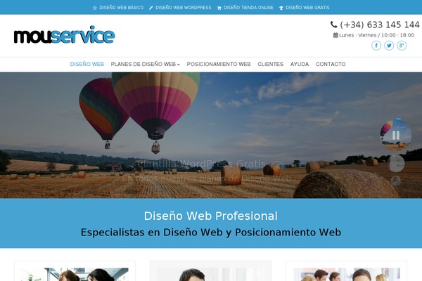 mouservice theme websites examples