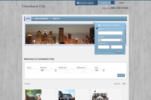 Denali theme site design template sample