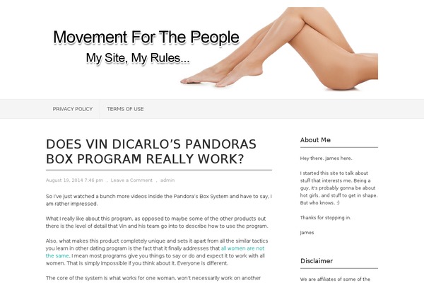 Vortex theme site design template sample